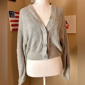 H&M Gray Women's Knit Cardigan